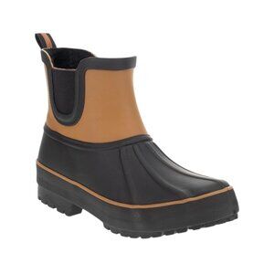 Chooka Women 8 Chelsea Duck Rain Boot Waterproof Plush-Lined Memory Foam Insole